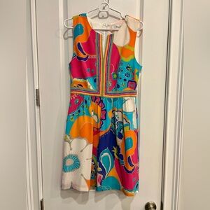 Trina Turk Vibrant Multicolor Casual Dress